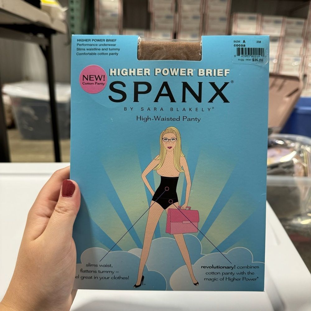 SPANX new with tags High-Waisted Cotton Panty Cocoa Size A